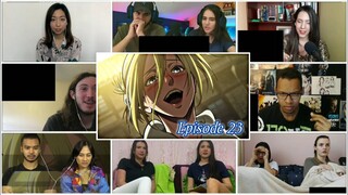 Annie is Female Titan! AOT season 1 episode 23 reaction mashup