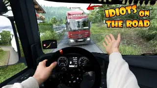 IDIOTS on the road #91 - Undercover ADMIN! | Real Hands Funny moments - ETS2 Multiplayer