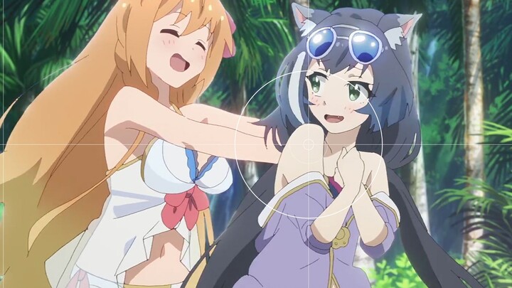 [Princess Connect] In the ninth episode, Kael is so cute in swimsuit that Kokoro is so adorable that