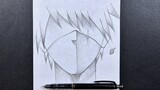 Easy anime sketch | How to draw kakashi hatake | step-by-step