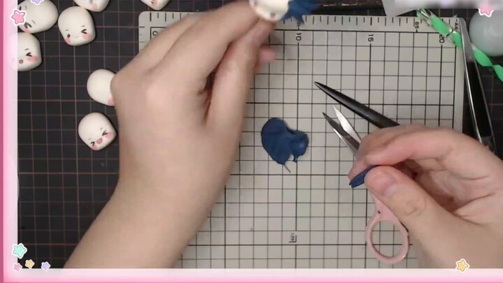 [Little Cherry] Make a Q version of a mini Huihui. A super simple and super cute clay tutorial suita