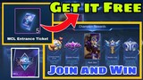 How to Get Free MCL Entrance Ticket in Mobile Legends