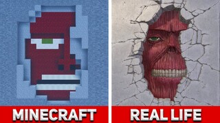 Attack On Titan VS Minecraft - AOT Titans in REAL LIFE