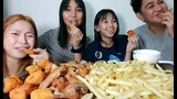 CHICKEN WINGS,NUGGETS AND FRENCH FRIES