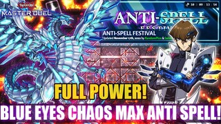 BLUE EYES CHAOS MAX DRAGON ANTI SPELL FESTIVAL!! YU GI OH MASTER  DUEL