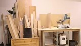 The multifunctional workbench made by foreign female carpenters is very practical