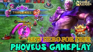 Next New Hero Phoveus Gameplay - Mobile Legends : Bang Bang