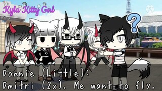 Teaching Little Donnie How To Fly - Gacha Life