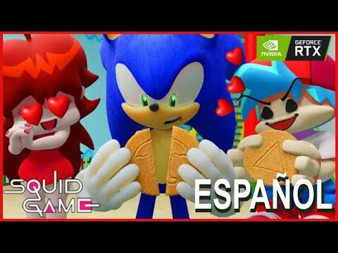 Sonic y Huggy Wuggy en Squid Game - Poppy Playtime & Fnf Animación en Español