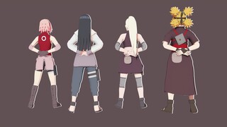 【Naruto MMD/60FPS】BLACKPINK - Kill This Love - Sakura*Hinata*Ino*Temari【Motion DL Link】