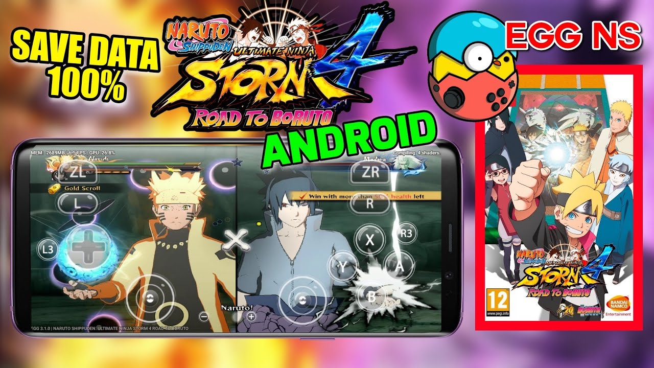 DOWNLOAD NARUTO STORM 4 DLC BORUTO SAVEDATA 100% DI HP ANDROID EGG NS  EMULATOR - Bilibili