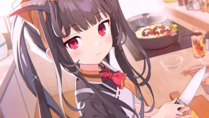 It is such a blessing to have a loli at home who can cook for you and care about your health