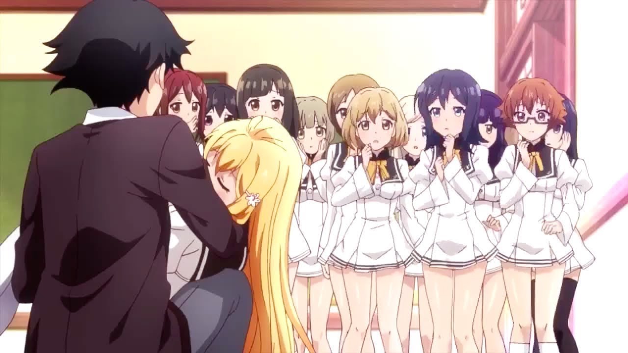 Top 10 School/Harem Anime Where The Main Character Is Surrounded by Many  Girls 