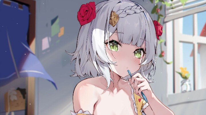 [Genshin Impact Image/Noelle] Traveler, you~you~why did you come in without knocking!——The unclear X