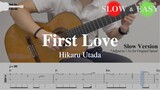 First Love - Hikaru Utada | Fingerstyle Guitar TAB (+ Slow & Easy)