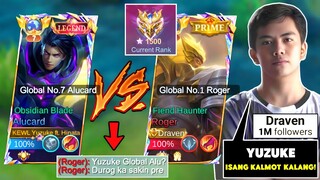 YUZUKE VS DRAVEN | Famous Pro Player Global No.1 Roger!👑 (Lifesteal Vs Insane Attack Speed) Who Win?