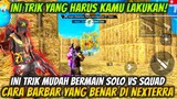 DIJAMIN PRO❗CARA BARBAR SOLO VS SQUAD DI NEXTERRA ALA PRO PLAYER - FREE FIRE INDONESIA