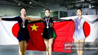 历史时刻！恭喜王一涵 中国女单首次获得JGP冠军 青年组大奖赛泰国站女单颁奖仪式 花样滑冰