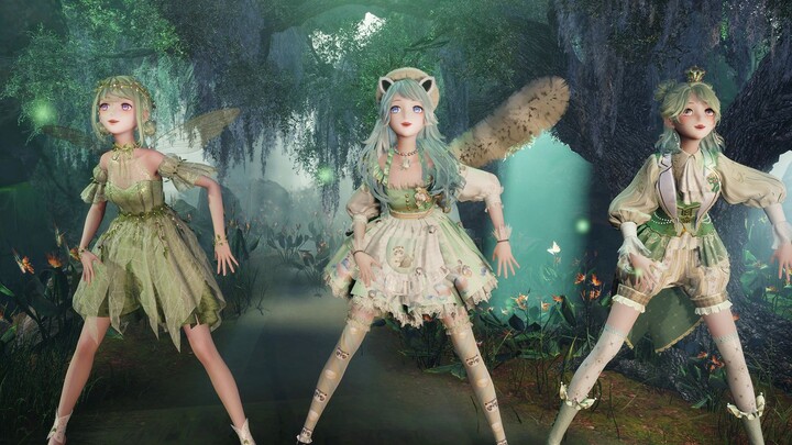 【Shining and Warm MMD】Three little animals in the green forest love you at 105°C