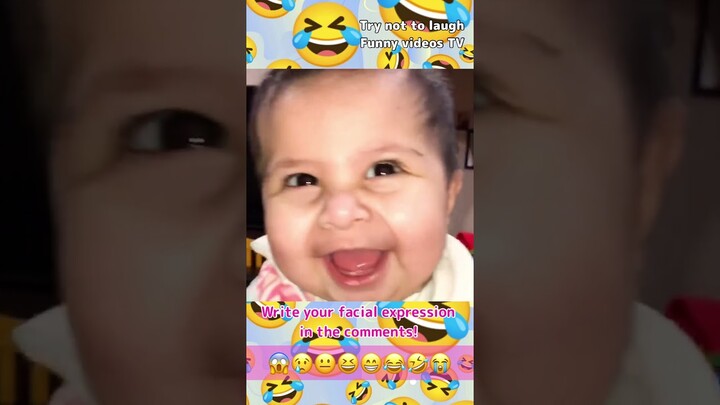 Try not to laugh    Funny baby videos #shorts