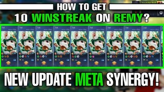 HOW TO GET 10 OR MORE WINSTREAK WITH REMY NATURE SPIRIT | TOP GLOBAL 1 MAGIC CHESS - MANTAP !