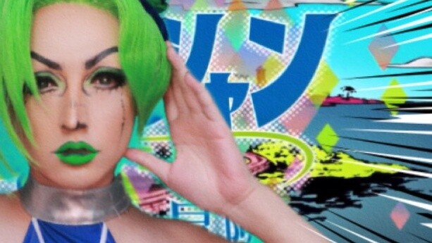 Kujo Jolyne imitating makeup, how attractive is the anime that the assistant recommends! ? JOJO char