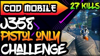 PISTOLS (ONLY) | CALL of DUTY MOBILE | 27 KILLS NO DEATH