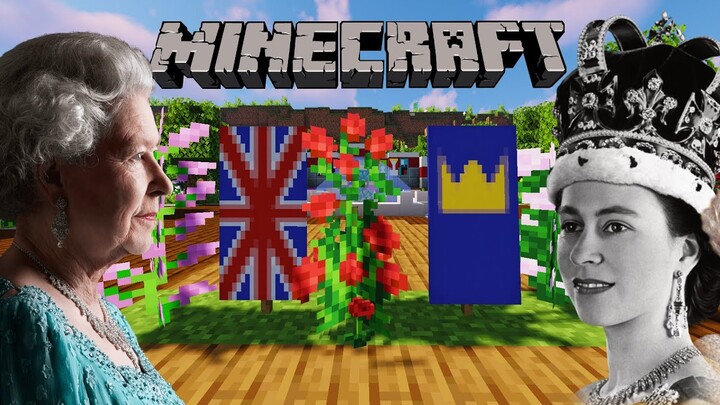R.I.P. Queen Elizabeth II. Banner Tribute - Minecraft