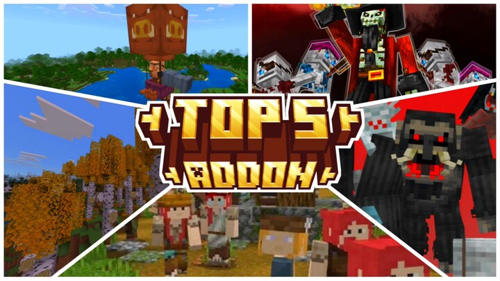 TOP 5 ADDON MCPE!!