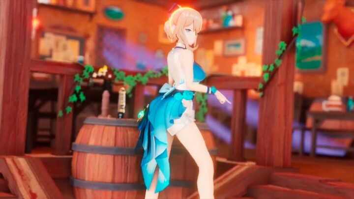 [Genshin Impact MMD/Captain Qin] What are you doing in the tavern, Captain!!!!!