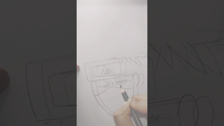 how to draw kakashi hatake🌀🥷🏼#kakashi #drawing #youtube #youtubeshorts #kakashidrawing