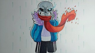 RAIN SANS How To Draw UNDERTALE Cách vẽ Sans Mưa