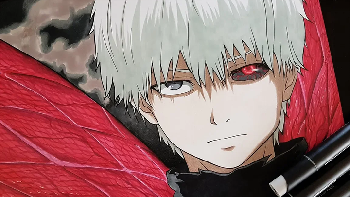 Kaneki Ken From Tokyo Ghoul - Anime Drawing