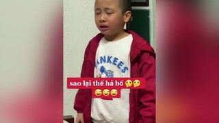 Bản lĩnh có thừa nhưng khóc vẫn phải khóc 😂. Ông nhõi đáng yêu thật sự 😍 xuhuong hàitiktok hàihướcvuinhộn hài