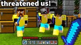 these Minecraft Bandits THREATENED us... so we FOUGHT back!