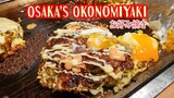 Having a bite of Osaka's famous Okonomiyaki お好み焼き| Amazing Zia
