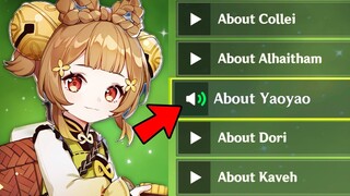 When Player Realize Yaoyao Voice-Over Is Kinda…