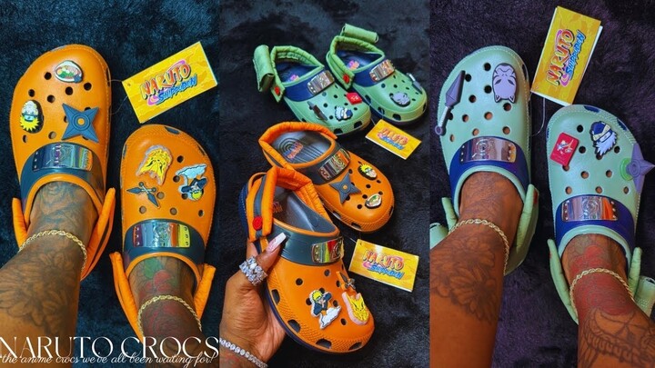 CROCS x NARUTO SHIPPUDEN UNBOXING REVIEW & TRY ON | FT. KAKASHI & NARUTO CLOGS | JUST RELEASED!