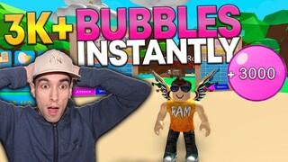 THIS WILL ADD YOU 3K+ EXTRA BUBBLES INSTANTLY!! IN BUBBLE GUM SIMULATOR