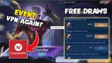 FREE DRAWS! USE VPN AGAIN? DOUBLE DRAWS? | EVENT CHOU HERO SKIN! | Mobile legends 2020