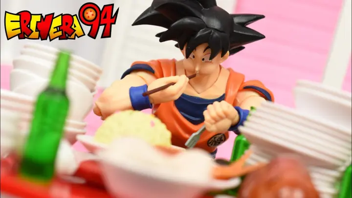 S.H. Figuarts Dragon Ball Z Goku Eating Scene Harahachibunme Figure Set Review