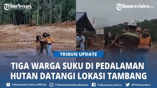 Viral, Tiga Warga Suku Togutil di Pedalaman Hutan Halmahera Timur Datangi Lokasi Proyek Tambang