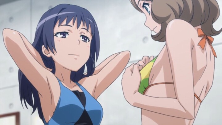 [The Root of All Evil Famous Scene] Such a big swimsuit