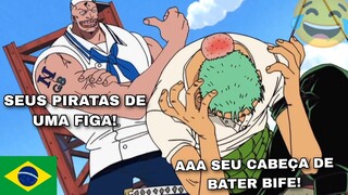 ZORO LEVANDO UMA CABEÇADA PARA FICAR ESPERTO😂DUBLADO🇧🇷 -PARTE 33 - ONE PIECE ARCO G8