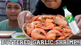 BACKYARD COOKING | BUTTERED GARLIC SHRIMP WITH SPRITE