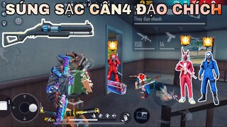 [Free Fire] Solo Squad, SÚNG SẠC One Shot, One Kill?, Xử Lý Phong Cách WAG ĐKHANG Cân Hết Map