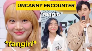 Eunchae *uncanny encounter* with Sejeong?(feat. Hwasa & Chaeyeon)