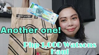 Php 1,000 Watsons Haul!