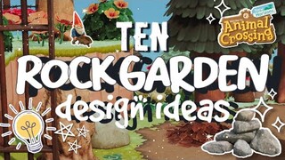 10 IDEAS💡 FOR A ROCK GARDEN // ANIMAL CROSSING NEW HORIZONS