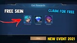 NEW EVENT! FREE SKIN AND DIAMONDS! (CLAIM FOR FREE) 2021 NEW EVENT | MOBILE LEGENDS